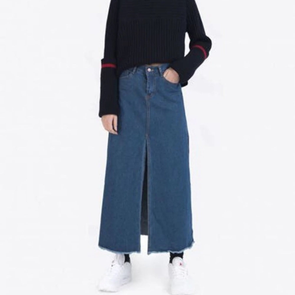 Oak and Fort Denim Skirt
